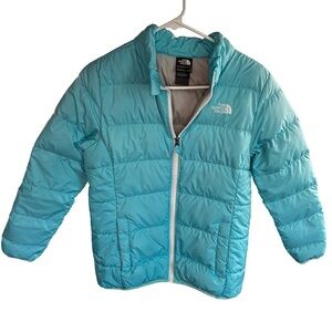 The North Face Girls Andes 550 Down Jacket Blue Size L (14/16)